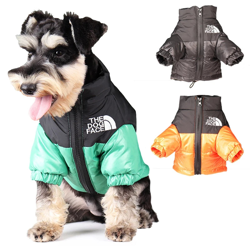 Windproof Winter Dog Jacket – Warm & Reflective