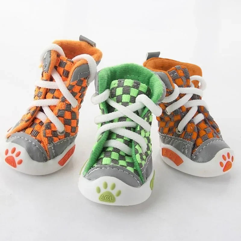 Breathable Soft Sole Dog Shoes (Set of 4)