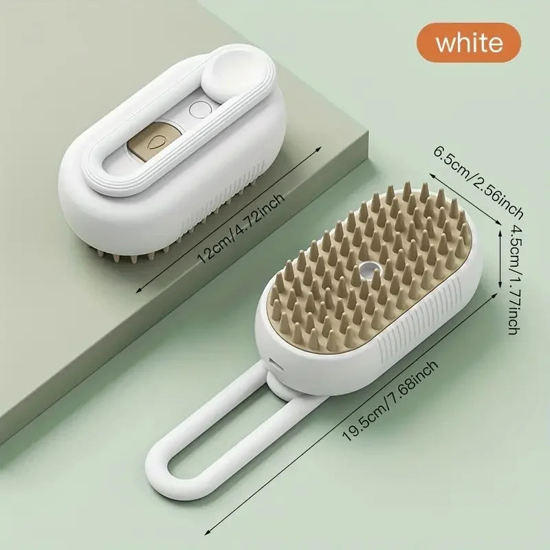 Steam Spray Pet Grooming Brush – Hair Removal