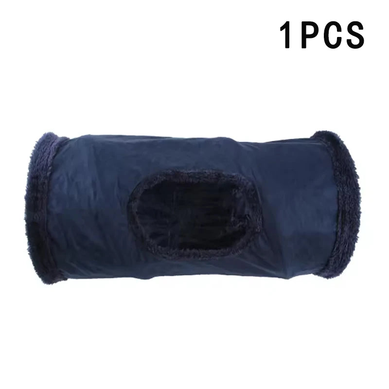 Foldable Plush Cat Tunnel