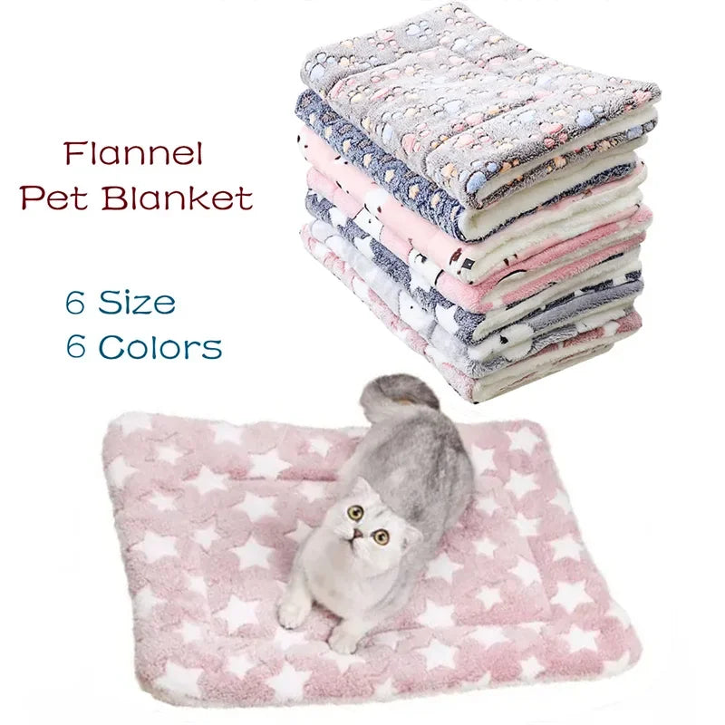 Thick Flannel Pet Sleeping Mat for Dogs & Cats