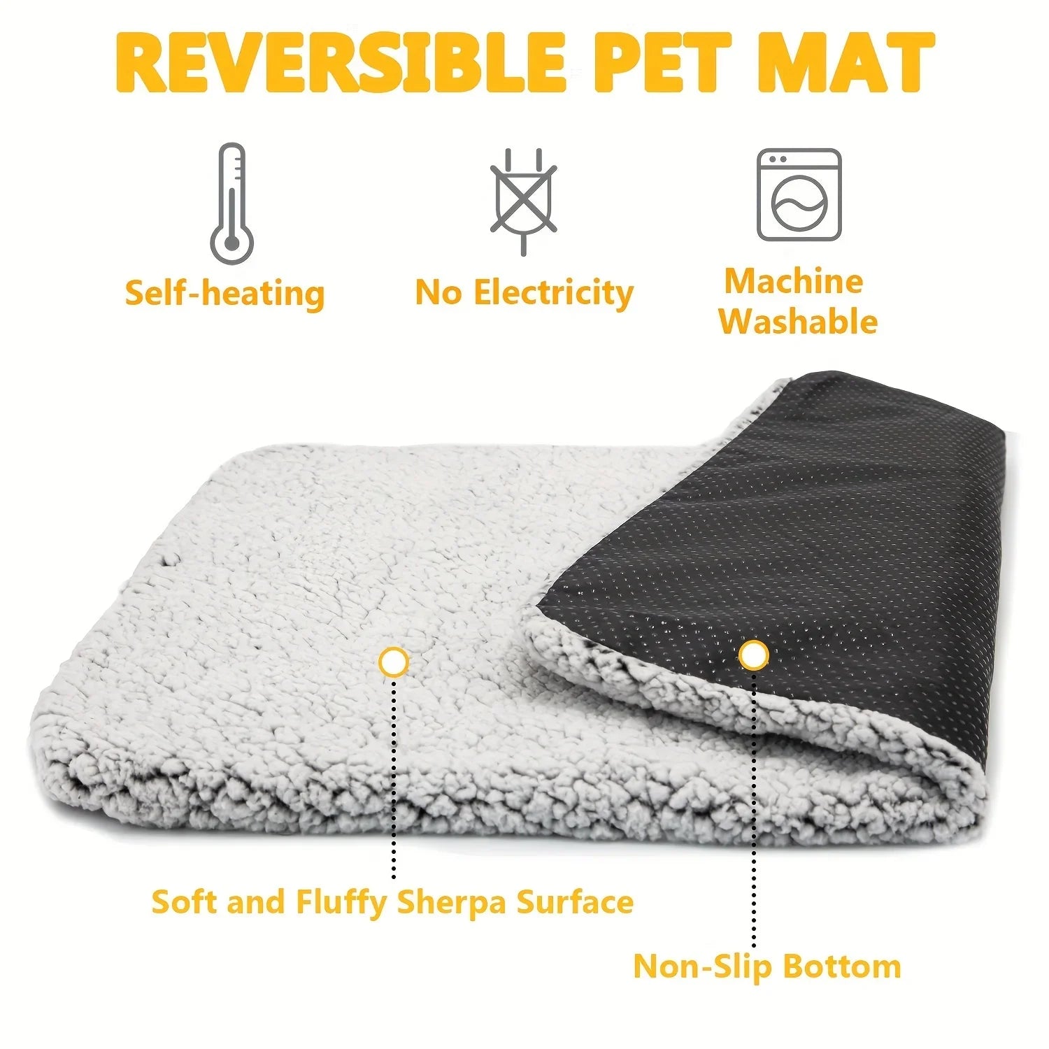 Self-Heating Pet Pad – Warm Mat for Dogs & Cats