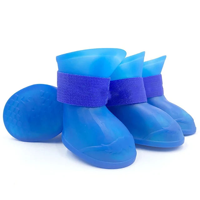 Waterproof Anti-Slip Dog Rain Boots (4pcs)