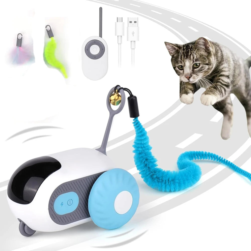 Remote-Controlled Interactive Cat Toy Car