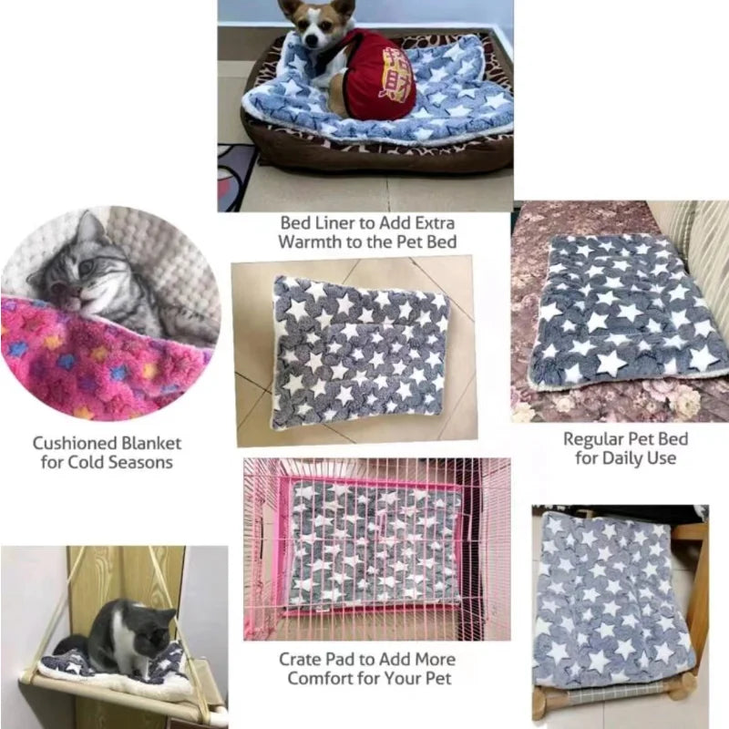 Thick Flannel Pet Sleeping Mat for Dogs & Cats