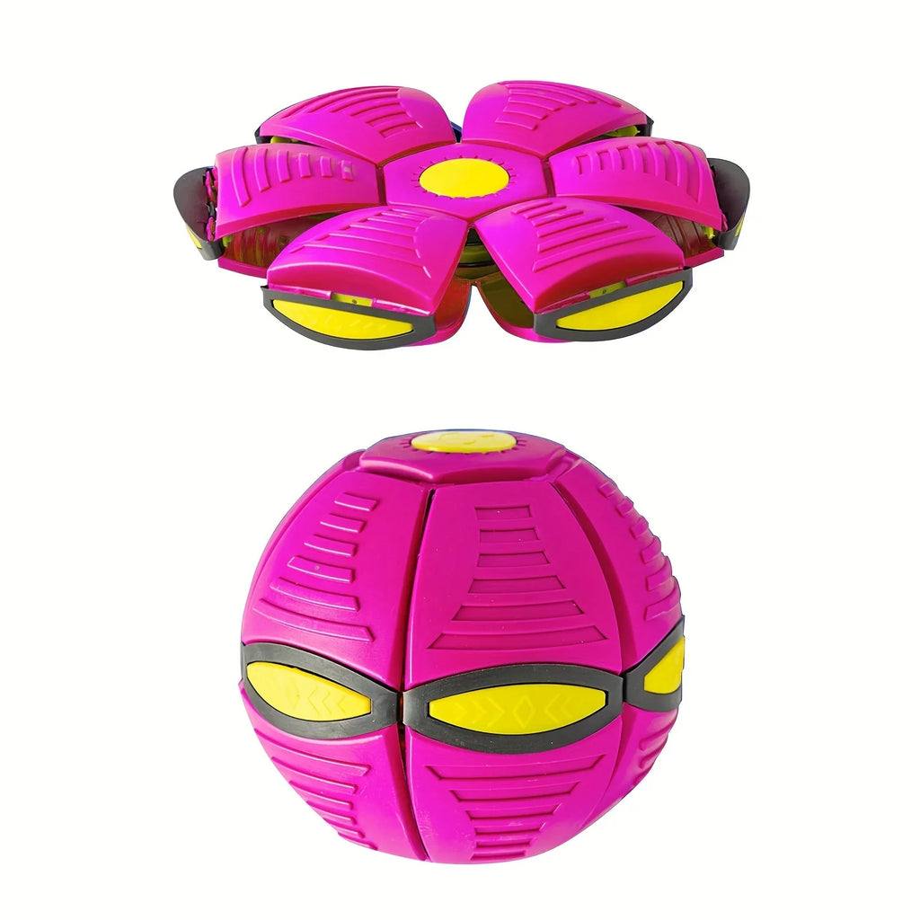 Flying Saucer Bouncing Dog Toy