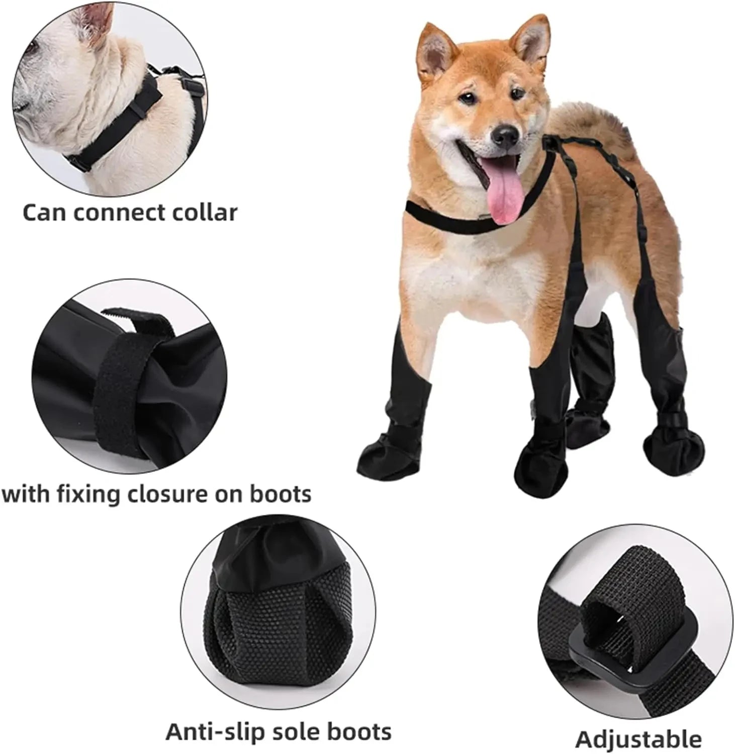 Anti-Slip Waterproof Dog Shoes – Paw Protection