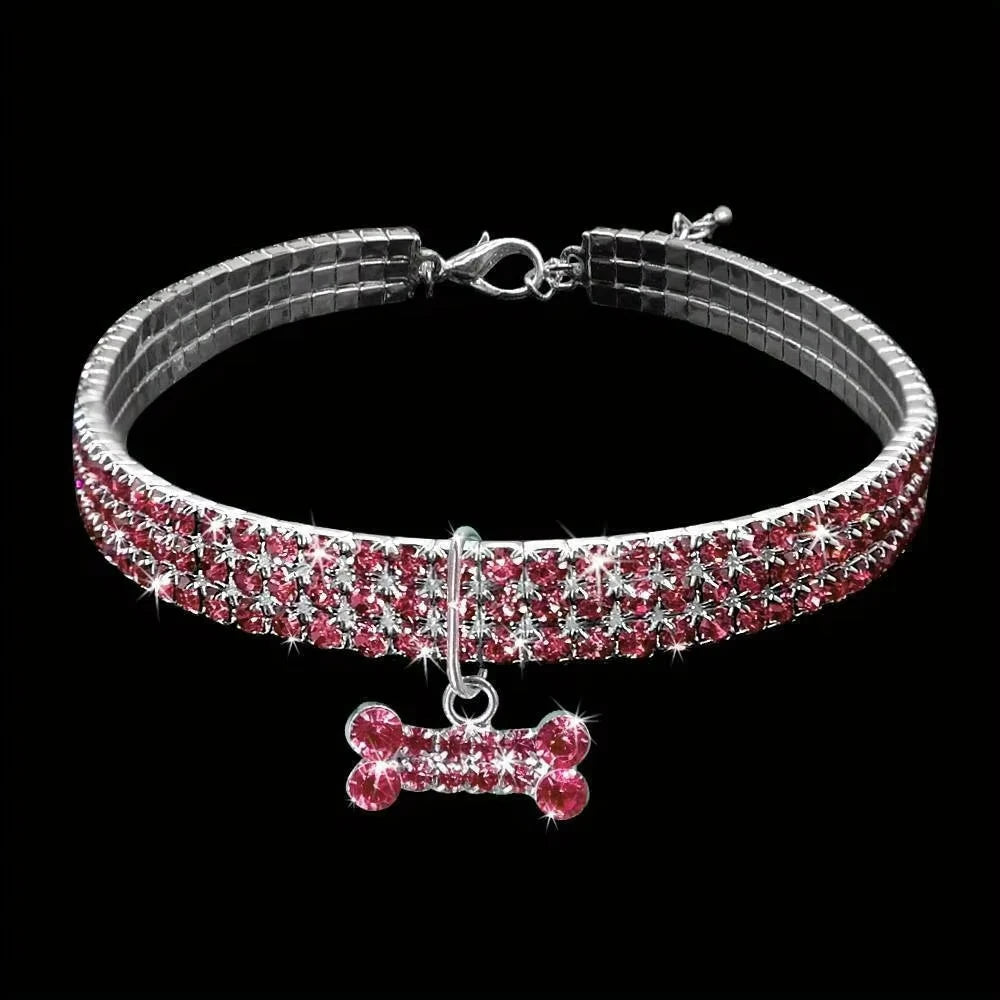 Bling Bone Adjustable Pet Collar